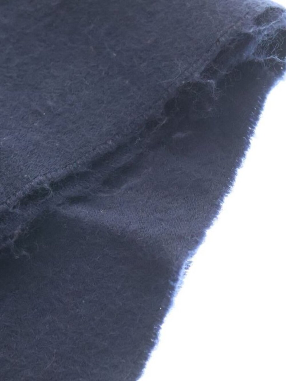 Gucci GG Pattern Cashmere Muffler Navy Scarf - Picture 6 of 6